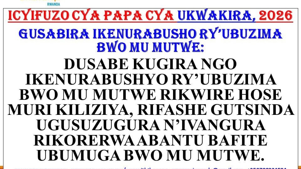 Papa Leo XIV yasabiye abarwaye indwara zo mu mutwe