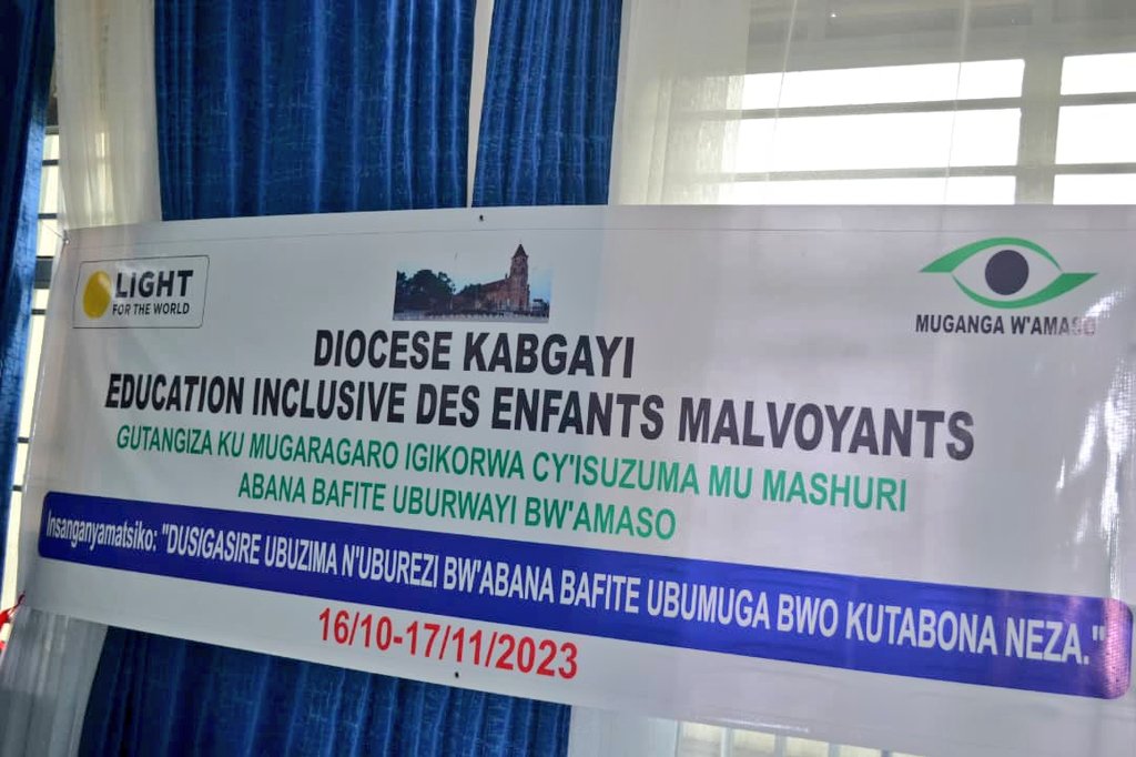 Umushinga w'uburezi budahezwa ushyirwa mu bikorwa ku bufatanye n'Ibitaro by'Amaso bya Kabgayi ku nkunga y'umuryango "Lumiere du Monde".