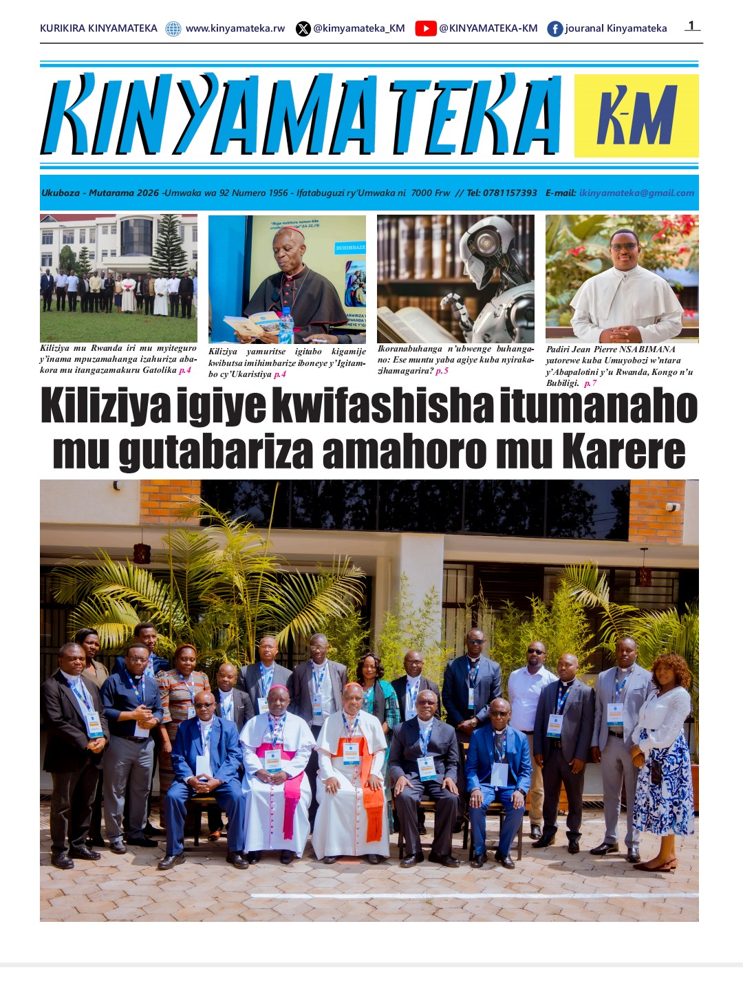 Kinyamateka Numero 1956 Mutarama 2026