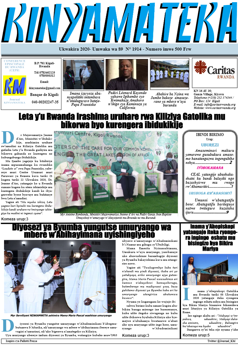 Kinyamateka Numero 1914 Ukwakira 2020, Umwaka wa 89