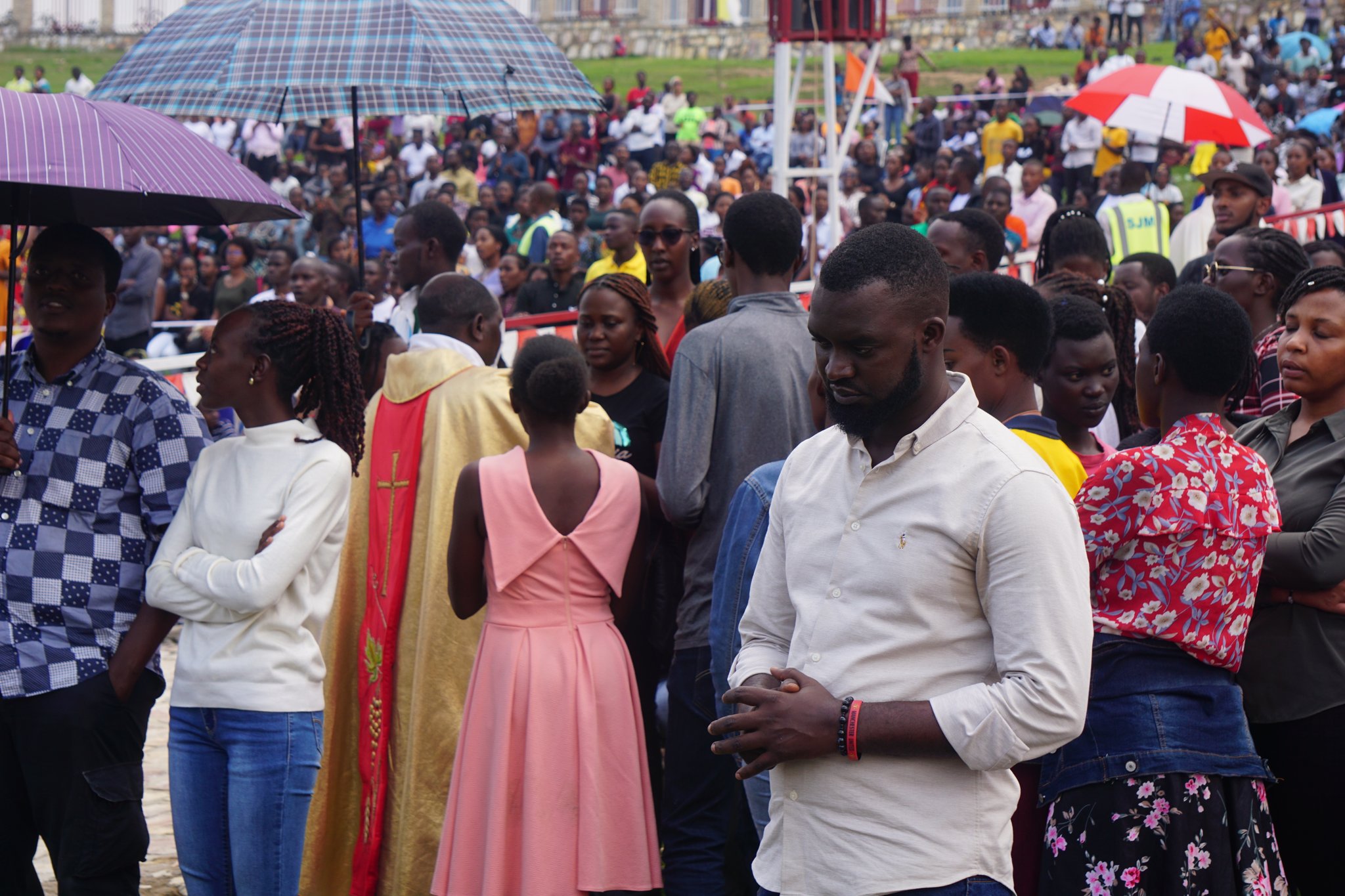Urubyiruko rusaga 7000 rwakoreye urugendo nyobokamana kwa Yezu Nyirimpuhwe mu Ruhango
