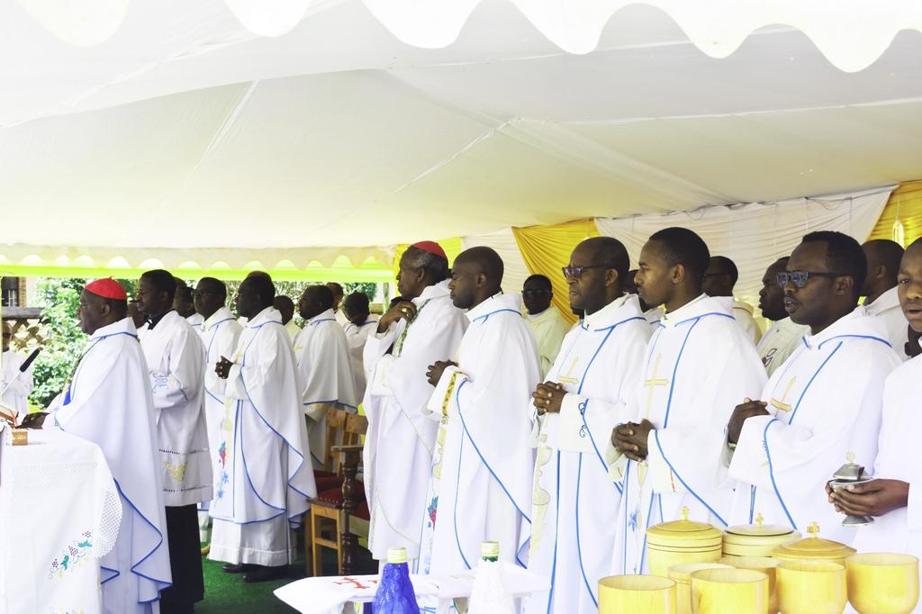 Abasaserdoti barerewe mu Iseminari ya Kabgayi bakanaharerera bitabiriye ibi birori