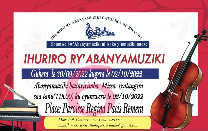 Ihuriro ry’Abanyamuziki Gatolika mu Rwanda rigiye guterana ku ncuro ya gatandatu