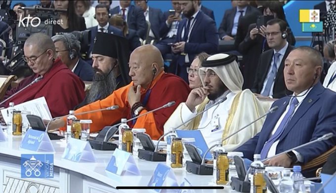 Abayobozi bakuru b'amadini ku isi bagera ku 100 baturutse mu bihugu 50 ni bo bitabiriye Inama i Nur Sultan muri Kazakisitani