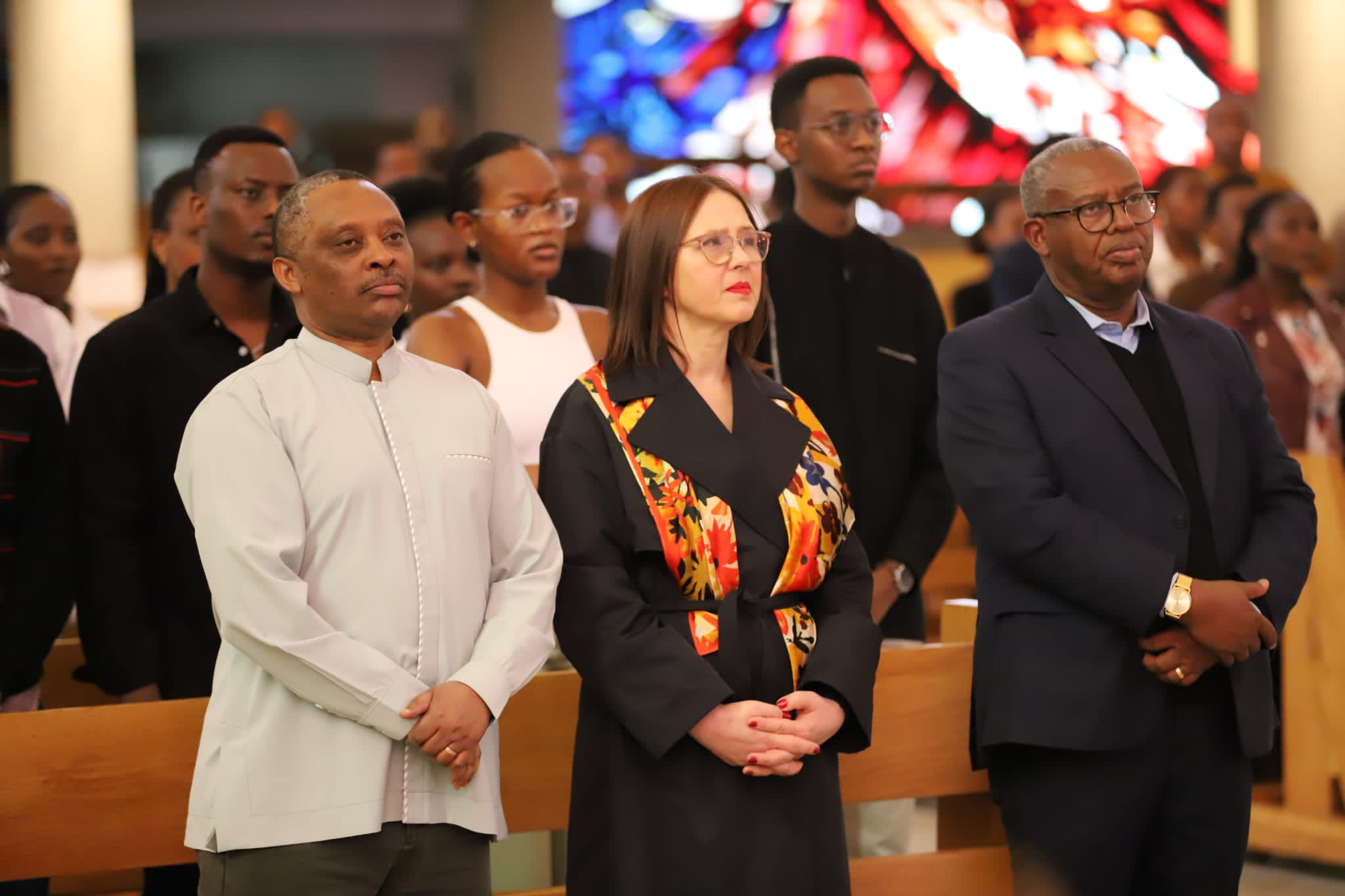 Ambasaderi w'u Rwanda muri Polonye yitabiriye Igitambo cya Misa