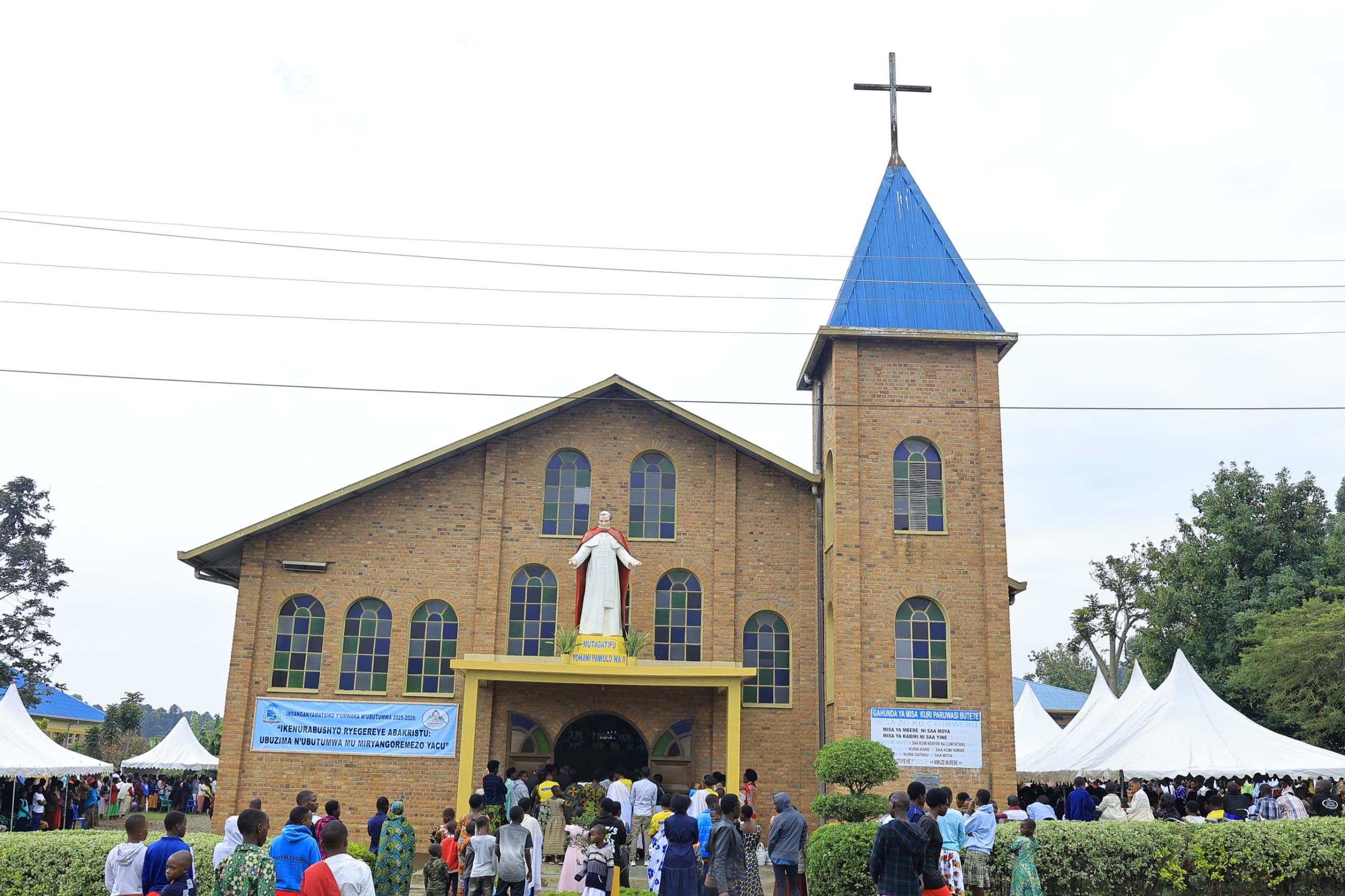 Paruwasi ya Butete yahimbaje Umunsi Mukuru wa Mutagatifu Yohani Pawulo wa II, umurinzi wayo
