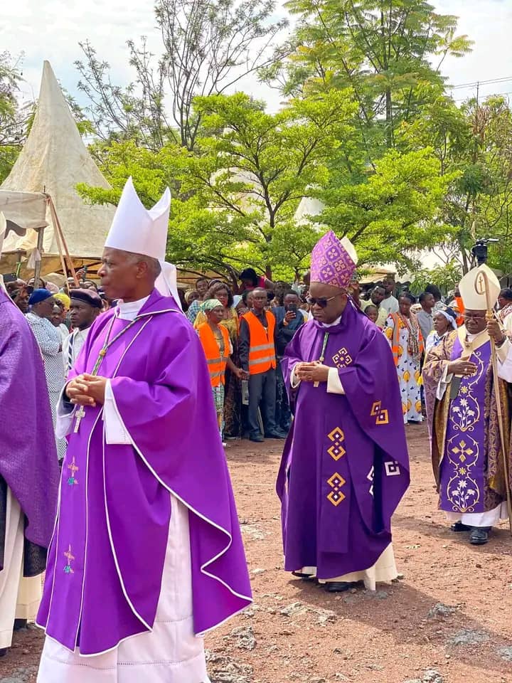 DRC: Mgr Harolimana yasomye  ubutumwa bwa ACEAC bwo gusezera kuri Mgr Ngabu i  Goma