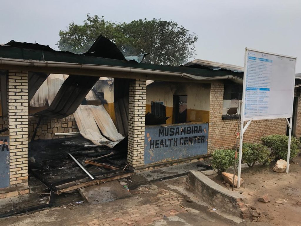 Inyubako yose y'ikigo nderabuzima cya Musambira yahiye irakongoka.
