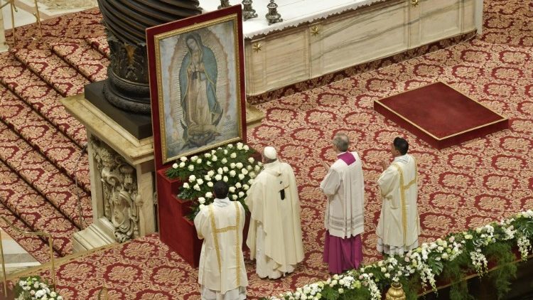 Papa Fransisiko azayobora Misa yo kwizihiza umunsi mukuru w’Amabonekerwa ya Bikira Mariya i Guadelupe