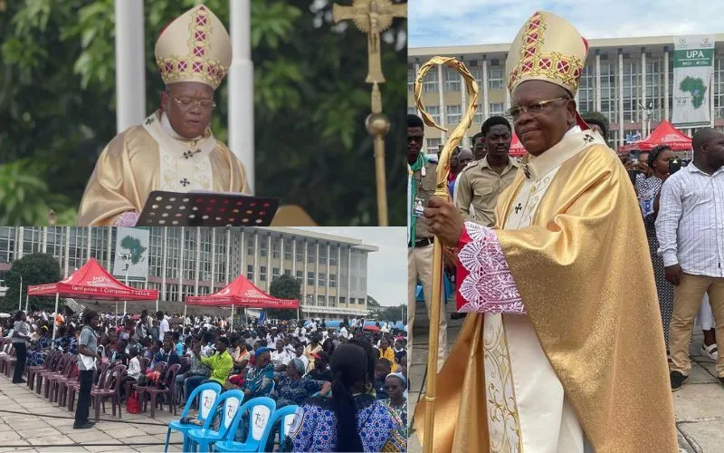 Kinshasa: Karidinali Fridolin Ambongo arahamagarira  urubyiruko rwa Congo kubiba imbuto z’amahoro n’ikizere mu gihugu kiremerewe n’ibibazo