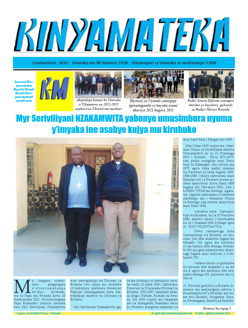 Kinyamateka Gashyantare 2022 - Umwaka wa 90 Numero 1928